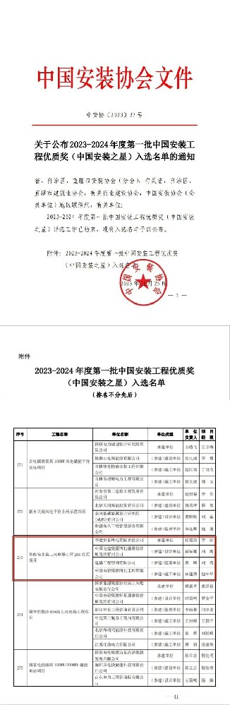 喜報(bào)！成功摘“星”！公司監(jiān)理的項(xiàng)目斬獲中國(guó)安裝工程優(yōu)質(zhì)獎(jiǎng)